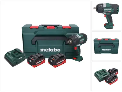 Produktbild von Metabo SSW 18 LTX 1450 BL Akku Schlagschrauber 18 V 1450 Nm ( 602401810 ) Brushless + 2x Akku 8,0 Ah + Ladegerät + metaBOX