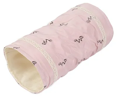 Produktbild von Hamster-Tunnelbett, warmes, weiches Versteck, kleines Haustier-Röhrennest für Meerschweinchen, Eidechse, Frühling und Herbst, Rosa