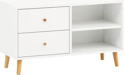Obrázek produktu pro Skříňka nízká Möbelpartner Bjarne bílá 78,9 x 46,5 x 33 cm