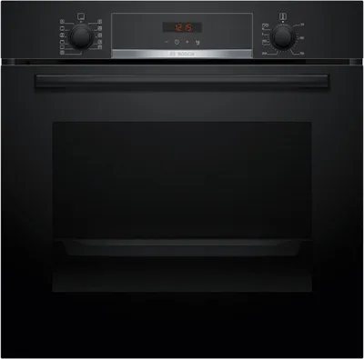 Produktbild von Bosch Serie 4 HBA574BB3, Medium, Elektrischer Ofen, 71 l, 3600 W, 71 l, Lüfterbetrieben
