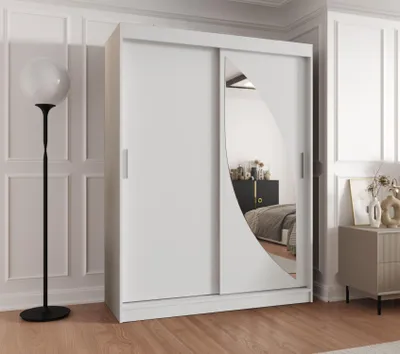 Produktbild von Kleiderschrank 150 cm SUDENA mit Schiebetüren – weiß