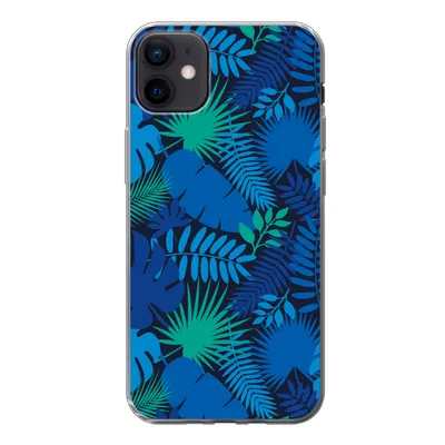 Produktbild von MuchoWow® Handyhülle Schutzhülle Hülle für iPhone 12 mini Tropisch - Design - Blätter Silikon Softcase Handy Hülle - Bild