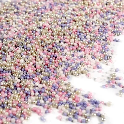 Produktbild von Streuselheld Nonpareille Prinzessin 80g Streusel zum Dekorieren und Verzieren von Gebäck aller Art wie Torten Kuchen Keksen Zuckerstreusel