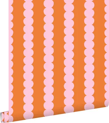 Obrázek produktu pro ESTAhome tapety grafický vzor růžová a oranžová 50 x 900 cm