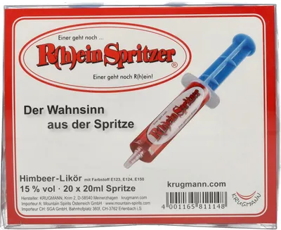 Produktbild von Krugmann R(h)einspritzer Himbeerlikör 15% Vol. 20x0,02l PET