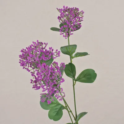 Produktbild von artplants.de Kunstzweig Schafgarbe WONDI, violett, 65cm - Künstlicher Deko Zweig