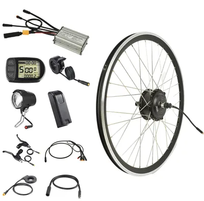 Obrázek produktu pro Sada pro přestavbu na elektrokolo, bezkartáčový motor, univerzální kompatibilita, XF07 přední 36 V 250 W, 26