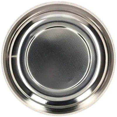 Image de KOTARBAU Bol magnétique Ø 148 mm Rond Bol magnétique Bol à outils magnétique Bol à vis Aimant Acier inoxydable Plateau magnétique Système de rangement Inoxydable