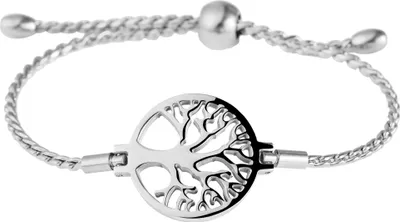 Produktbild von Akzent Kettenarmband aus Edelstahl in silberfarbig