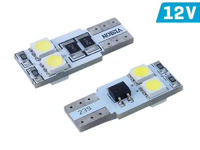 Image de Ampoule LED VISION W5W (T10) 12V 4x 5050 SMD LED, CANBUS, blanc, 2 pcs.