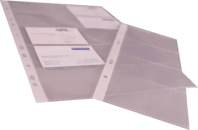 Image de proOFFICE Pochette pour cartes de visite, DIN A4, film PP, transparent
