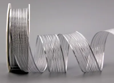 Immagine prodotto di Nastro decorativo con filo metallico e strisce lucide