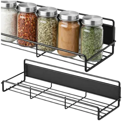 Immagine prodotto di Scaffale magnetico per frigorifero o bagno, organizer domestico nero