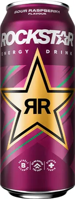 Obrázek produktu pro Rockstar Energy Drink Sour Raspberry s příchutí malin 500 ml
