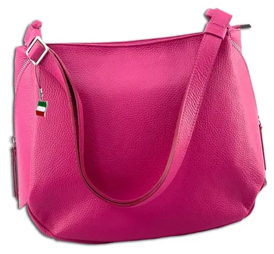 Produktbild von Florence Damen Tasche Umhängetasche Leder fuchsia pink Maße 13x35x28cm OTF182P4