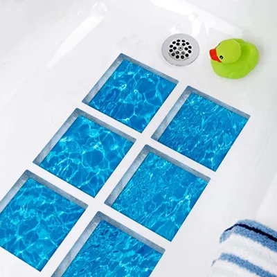 Produktbild von Rutschfeste Aufkleber für Badewannen, dekorative Aufkleber für Badewannen, rutschfeste Sicherheitsaufkleber, 3D-Badewannenaufkleber, rutschfeste Aufkleber für Duschen und Badewannen, Fliesen