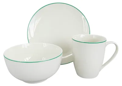 Zdjęcie produktu dla Zestaw śniadaniowy Milo (kubek, miska, talerz), zielona linia