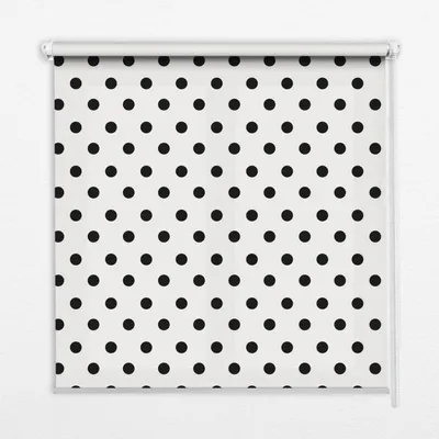 Produktbild von Seitenzug-Rollo Fensterrollo Jalousie - Thermo-Rollo Verdunkelungsrollo - 100x180 cm - Schwarze Punkte