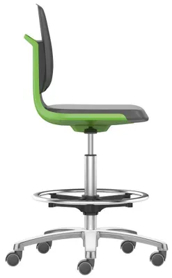 Produktbild von bimos Arbeitsdrehstuhl Labsit grün, schwarz Kunstleder