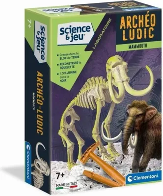 Image de Archeo ludic mammouth phosphorescent - clementoni - 52070 - science et jeu