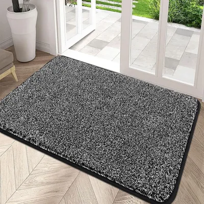 Image de Tapis d'entrée absorbant et antidérapant, idéal pour l'intérieur et l'extérieur