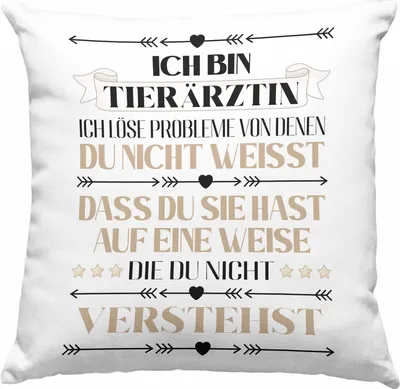 Produktbild von Trendation - Tierärztin Geschenk Lustiger Spruch Geschenkidee Kaffeebecher (Blau)