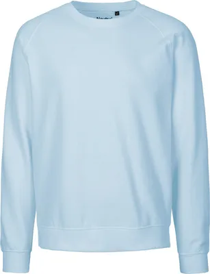 Image de Neutral O63001 | Sweatshirt unie / 100% coton équitable - Couleur : Light Blue - Taille : XS