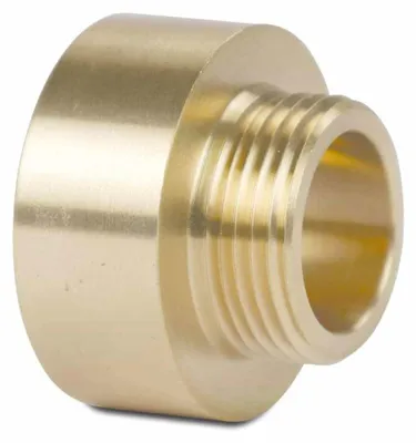 Immagine prodotto di Raccordo in Ottone, Nipplo Doppio Riduzione, 1/2" IG x 3/8" AG