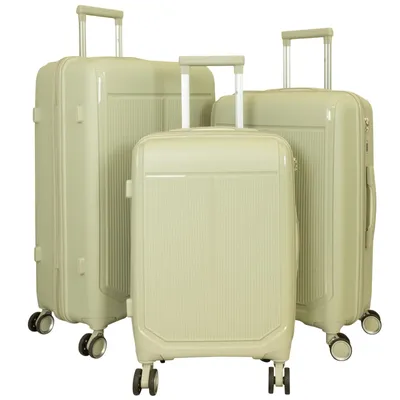 Produktbild von Kofferset Trolleyset 3 teilig Antigua Hartschale Reisekoffer Polypropylen beige