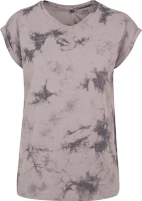 Produktbild von Build Your Brand Ladies Batik Dye Extended Shoulder Tee