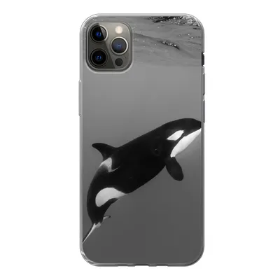 Produktbild von MuchoWow® Handyhülle Schutzhülle Hülle für iPhone 12 Pro Max Orca - Wasser - Tiere Silikon Softcase Handy Hülle - Hartschale