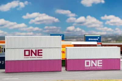 Produktbild von Faller 182152 - 1/87 / H0 40' Container ONE, 5er-Set - Neu