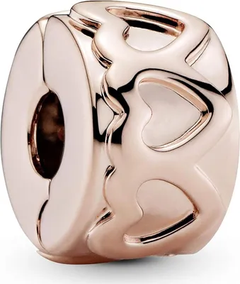 Produktbild von Pandora Clip gereihte Herzen 781978 rosé
