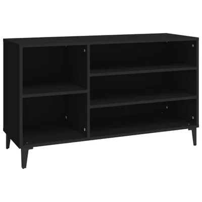 Obrázok produktu pre vidaXL Stojan na topánky čierny 102x36x60 cm Materiál drevo