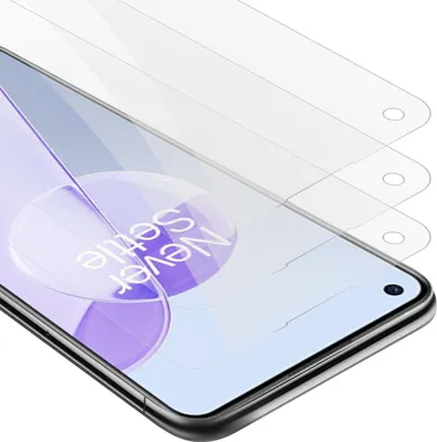 Produktbild von Cadorabo 3x Panzer Folie für OnePlus 9RT 5G Schutzfolie in Transparent Folie Tempered Display-Schutzglas