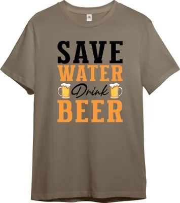 Produktbild von PAULGOS Herren T-Shirt "Save Water drink Beer"
