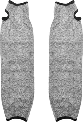 Produktbild von Armschutzärmel, Schnittschutzärmel, Sicherheitsarmärmel, schnittfeste Arbeitshandschuhe mit Ärmeln für Gartenküche und Farmarbeit (45 cm)