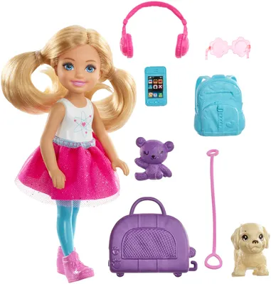 Produktbild von Barbie Reise Chelsea Puppe und Zubehör