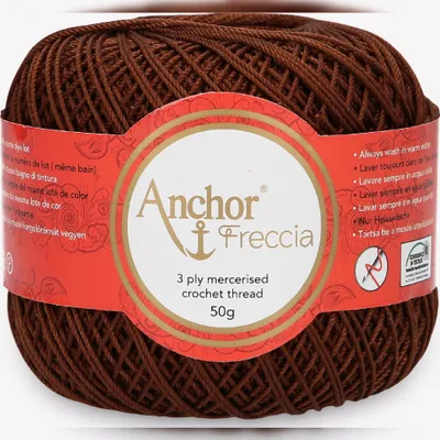 Immagine prodotto di Anchor Freccia 6 – Filato di cotone pregiato per lavori all'uncinetto (Colore 00359)