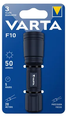 Obrázek produktu pro Svítilna Varta Value Alu z hliníku, odolná, dosvit 20 m – Varta