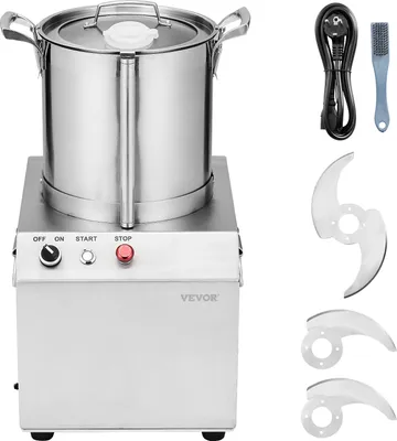 Immagine prodotto di Tritatutto VEVOR, tritatutto da 10 litri in acciaio inox per alimenti, multifunzionale per tritare verdure, frutta, cereali, noci