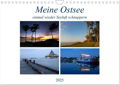 Produktbild von Meine Ostsee - einmal wieder Seeluft schnuppern (Wandkalender 2025 DIN A4 quer), CALVENDO Monatskalender