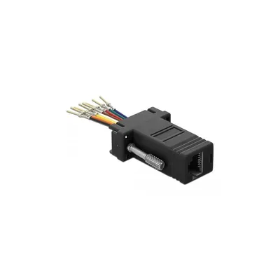 Zdjęcie produktu dla DeLOCK 66166, Sub-D, Rj-45, Czarny, Stal nierdzewna
