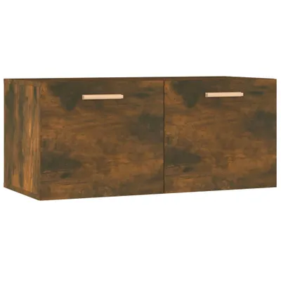 Obrázek produktu pro vidaXL Nástěnná skříň kouřový dub 80x35x36,5 cm výrobek ze dřeva