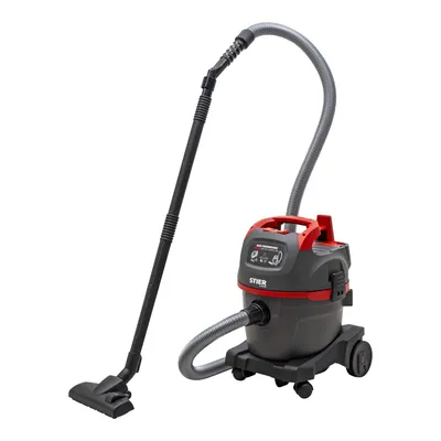 Produktbild von STIER Nass-Trockensauger SNT-20 Premium, 1400W, 20L Behälter, Industriesauger, 8m Kabel, mit Ausblasfunktion und Zubehörhalterung, Werkstattsauger