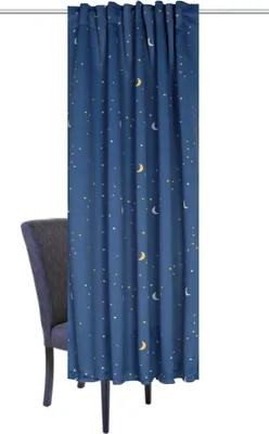 Produktbild von Home Wohnideen  Schal Verdunklungsstoff Bedruckt 085007-3905 H x B 175 x 140 cm Dunkelblau