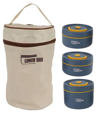 Isolierte Edelstahl-Lunchbox, 3er-Set, auslaufsicher, 1740 ml