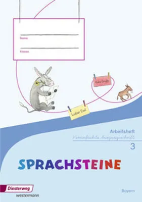 Produktbild von SPRACHSTEINE Sprachbuch 3. Arbeitsheft. Vereinfachte Ausgangsschrift VA. Bayern