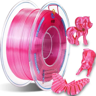 Obrázek produktu pro YOUSU 3D tiskárna PLA filament 1kg Pink 1,75 mm, rozměrová přesnost +/- 0,03 mm, cívka s 3D tiskovým materiálem