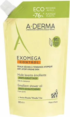 Produktbild von A-Derma Exomega Eco Bath and Shower Oil Refill 500ml
